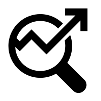 seo analytics growth icon