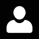 rounded filled contact person icon vector